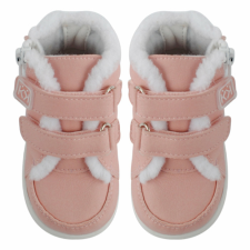 Azaga - Cipzáros talpú cipő az első lépésekhez - zárt bokacipő winter - rózsaszín 21-22 gyerek cipő