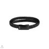AZE Double Flat String Black On Black karkötő 21 cm - AZ-BL008-C-210