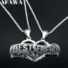 AZIZ 'Best friend' két darab lánc és medál prémium, ajándékdobozzal nyaklánc