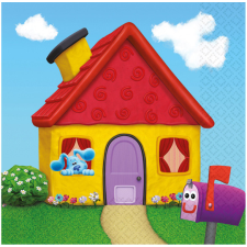  Azúrkék nyomok Fun szalvéta 16 db-os 33x33 cm party kellék