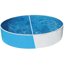  Azuro 300 round fémpalástos medence, Skimfilter 2000 szkimmerrel, D360 x 90 cm, kék/fehér medence