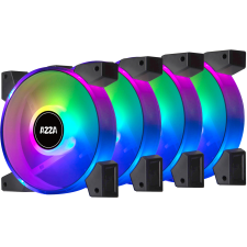 AZZA Hurricane II 120mm PWM rendszerhűtő (4db/csomag + vezérlő) hűtés