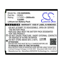  B2800 Telefon akkumulátor 2600 mAh mobiltelefon akkumulátor