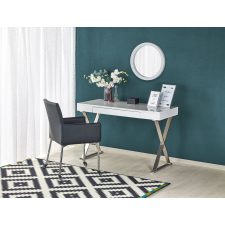 B31 íróasztal, szín: fehér/króm íróasztal