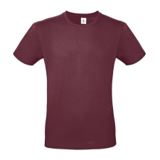 B&C B02E unisex rövid ujjú póló, burgundy - M férfi póló