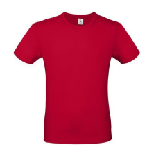 B&C B02E unisex rövid ujjú póló, deep red - M férfi póló