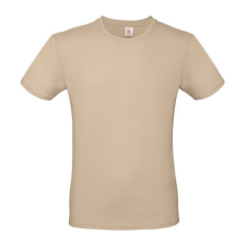 B&C B02E unisex rövid ujjú póló, sand - L férfi póló