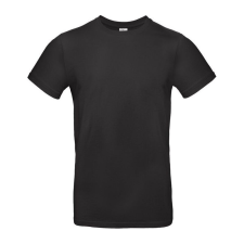 B&C B04E Exant 190 kereknyakú póló, black - 2XL férfi póló