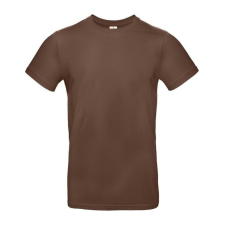 B&C B04E Exant 190 kereknyakú póló, chocolate - XL férfi póló