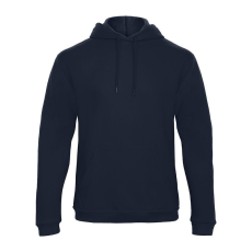 B&C férfi kapucnis pulóver, színazonos húzózsinórral O47, Navy-2XL