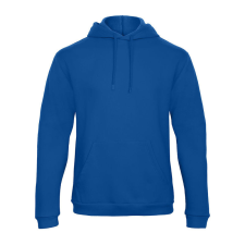 B&amp;C férfi kapucnis pulóver, színazonos húzózsinórral O47, Royal Blue-XL férfi pulóver, kardigán
