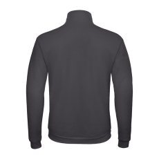 B&C galléros férfi pulóver, elején végig cipzárral O49, Anthracite-L