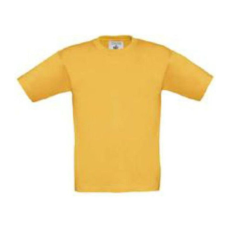 B&C gyerek rövid ujjú, környakas póló B07, Gold-3/4