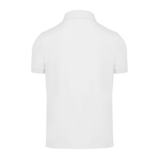 B&amp;C gyűrűs fonású galléros férfi rövid ujjú póló O03, White-L férfi póló