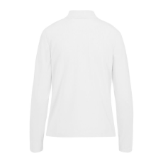 B&C hosszú ujjú előzsugorodott galléros Női pamut póló O31, White-XS
