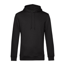 B&amp;C kapucnis férfi pulóver kétoldali zsebekkel O78, Black Pure-XL férfi pulóver, kardigán