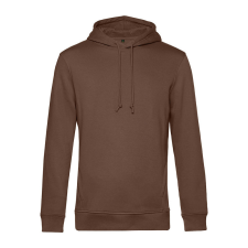 B&amp;C kapucnis férfi pulóver kétoldali zsebekkel O78, Mocha Brown-XL férfi pulóver, kardigán