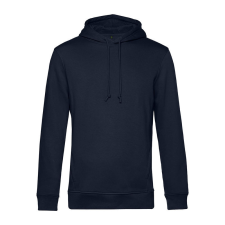 B&amp;C kapucnis férfi pulóver kétoldali zsebekkel O78, Night Navy Blue-XL férfi pulóver, kardigán