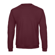 B&C kereknyakú férfi pulóver O46, Burgundy-S