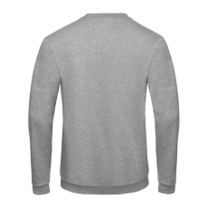 B&C kereknyakú férfi pulóver O46, Heather Grey-XL
