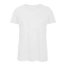 B&amp;C lezser szabású minősített Női biopamut póló BD63, White-2XL női póló