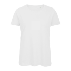 B&C lezser szabású minősített Női biopamut póló BD63, White-XL