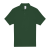 B&C rövid ujjú kétgombos unisex pamut galléros póló O06, Bottle Green-4XL