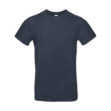 B and C Csomag akciós póló (minimum 3 db) Férfi rövid ujjú póló B&amp;C #E190 T-Shirt -2XL, Sötétkék (navy) férfi póló