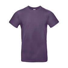 B and C Csomag akciós póló (minimum 3 db) Férfi rövid ujjú póló B&amp;C #E190 T-Shirt -L, Sugárzó lila férfi póló