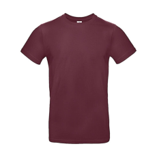 B and C Csomag akciós póló (minimum 3 db) Férfi rövid ujjú póló B&C #E190 T-Shirt -XS, Burgundi vörös