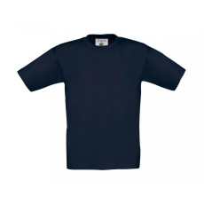 B and C Csomag akciós póló (minimum 3 db) Gyerek rövid ujjú póló B and C Exact 150/kids T-Shirt 5/6 (110/116), Világos sötétkék (navy)