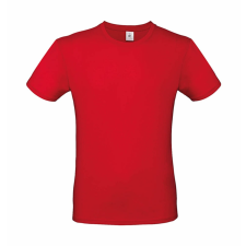 B and C Csomag akciós póló (minimum 5 db) Férfi rövid ujjú póló B&amp;C #E150 T-Shirt -4XL, Piros férfi póló