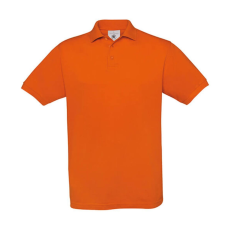 B and C Férfi galléros póló rövid ujjú B&C Piqué Polo Safran - PU409 - S, Sütőtök sárga