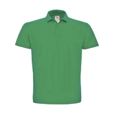 B and C Férfi galléros póló rövid ujjú B&amp;C Piqué Polo Shirt - PUI10 - L, Kelly zöld férfi póló