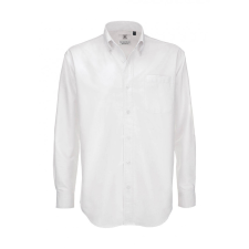B and C Férfi hosszú ujjú Ing B and C Oxford LSL/men Shirt 3XL, Fehér férfi ing