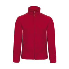 B and C Férfi hosszú ujjú polár B and C ID.501 Micro Fleece Full Zip 4XL, Piros férfi kabát, dzseki