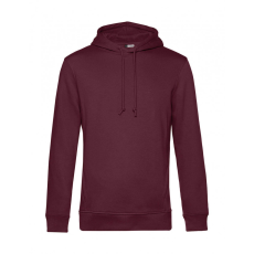 B and C Férfi kapucnis hosszú ujjú organikus pulóver B and C Organic Hooded M, Burgundi vörös