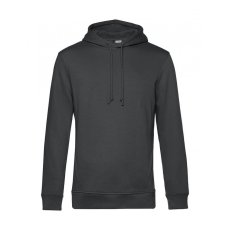 B and C Férfi kapucnis hosszú ujjú organikus pulóver B and C Organic Hooded S, Aszfalt szürke