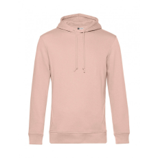 B and C Férfi kapucnis hosszú ujjú organikus pulóver B and C Organic Hooded XL, Világos rózsaszín (Rózsaszín)