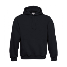 B and C Férfi kapucnis hosszú ujjú pulóver B and C Hooded Sweatshirt XL, Fekete