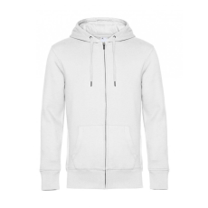 B and C Férfi kapucnis hosszú ujjú pulóver B and C KING Zipped Hooded XL, Fehér