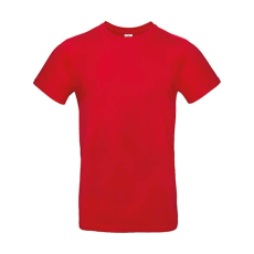 B and C Férfi rövid ujjú póló B&C #E190 T-Shirt -S, Piros