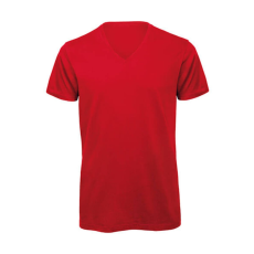 B and C Férfi rövid ujjú póló B&C Inspire V/men T-Shirt -S, Piros