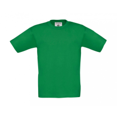 B and C Gyerek rövid ujjú póló B and C Exact 150/kids T-Shirt 9/11 (134/146), Kelly zöld