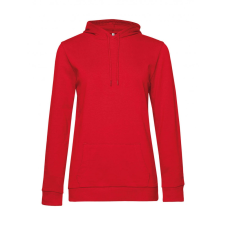 B and C Női kapucnis hosszú ujjú pulóver B and C #Hoodie /women French Terry XS, Piros női pulóver, kardigán