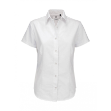 B and C Női rövid ujjú blúz B and C Oxford SSL/women Shirt XS, Fehér blúz