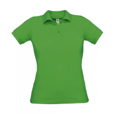 B and C Női rövid ujjú galléros póló B and C Safran Pure/women Polo XL, Igazi zöld