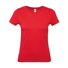 B and C Női rövid ujjú póló B&C #E150 /women T-Shirt -2XL, Piros