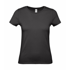 B and C Női rövid ujjú póló B&C #E150 /women T-Shirt -L, Fekete