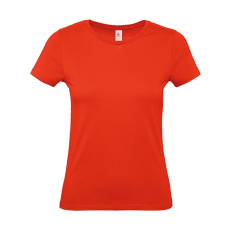 B and C Női rövid ujjú póló B&C #E150 /women T-Shirt -L, Tűzpiros